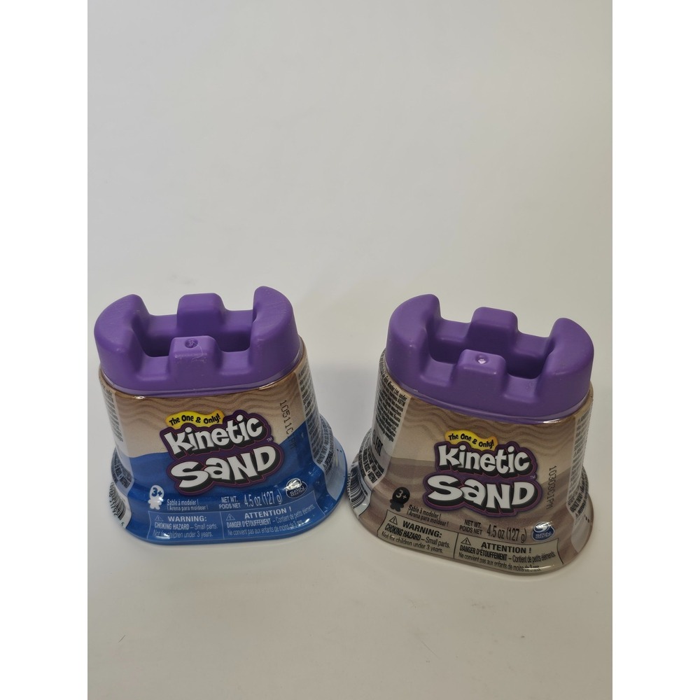 Kinetic Sand Castle 2 Pack Natural Sensory